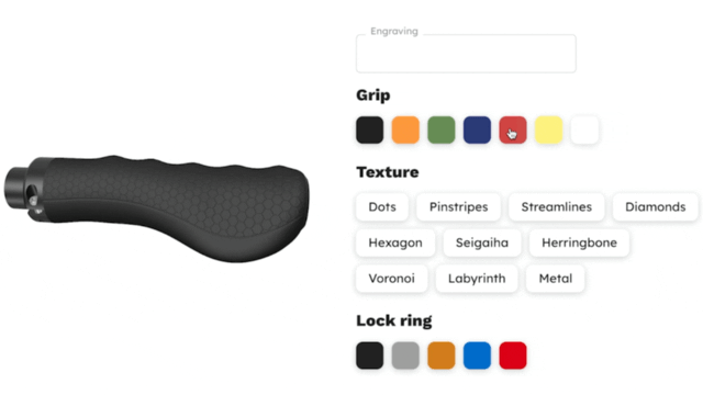 Personomic: custom handlebar grips for bicycles —
