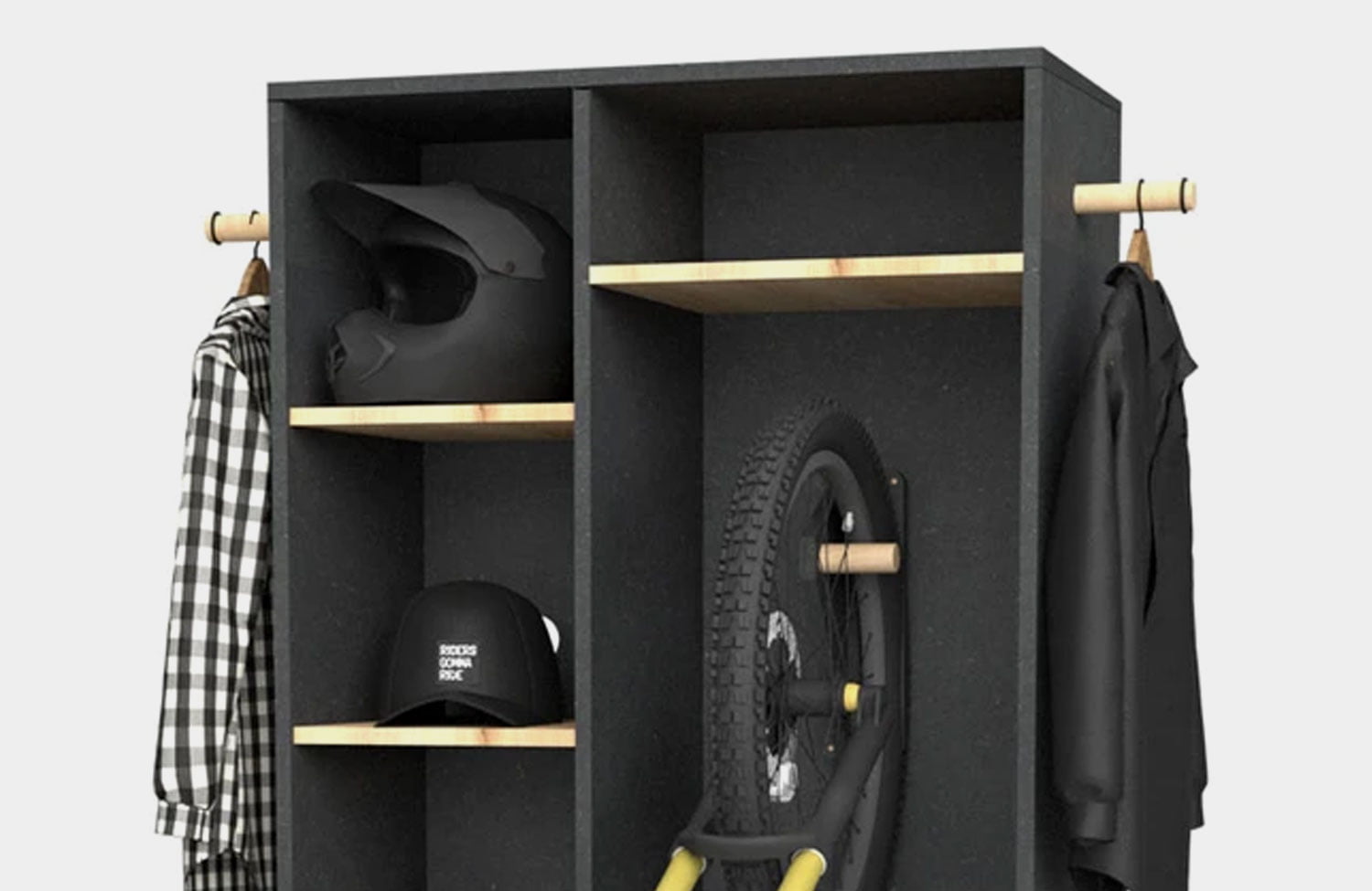 Flexible storage solutions for bikes from Riders Gonna Ride