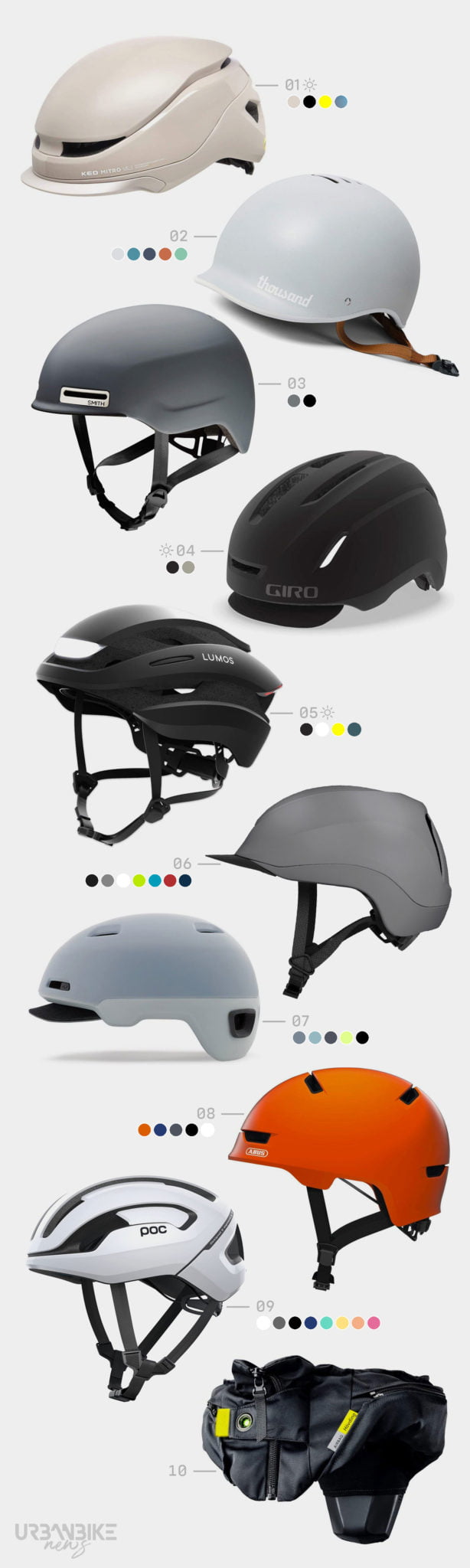 Best-of: 10 design helmets for style-conscious urban bike riders