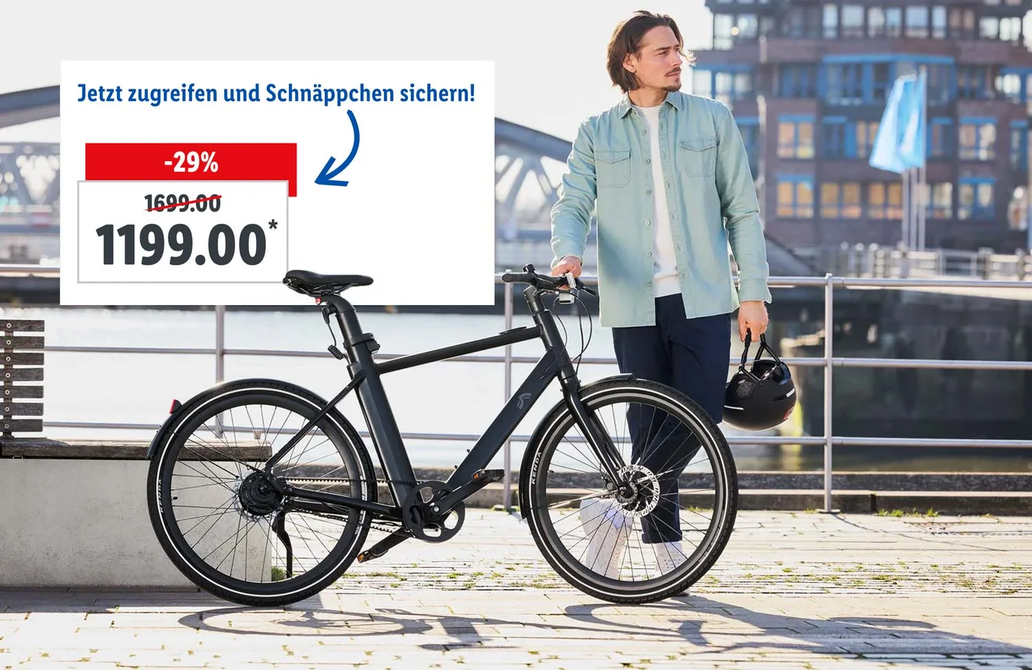 1,199 Urban is euros! e-bike again: — the currently On sale available for Lidl