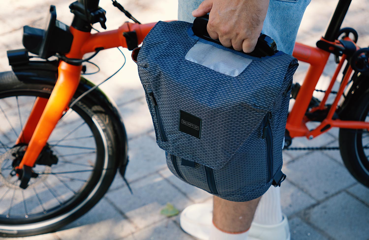 brompton electric g line test review faltrad akku tasche