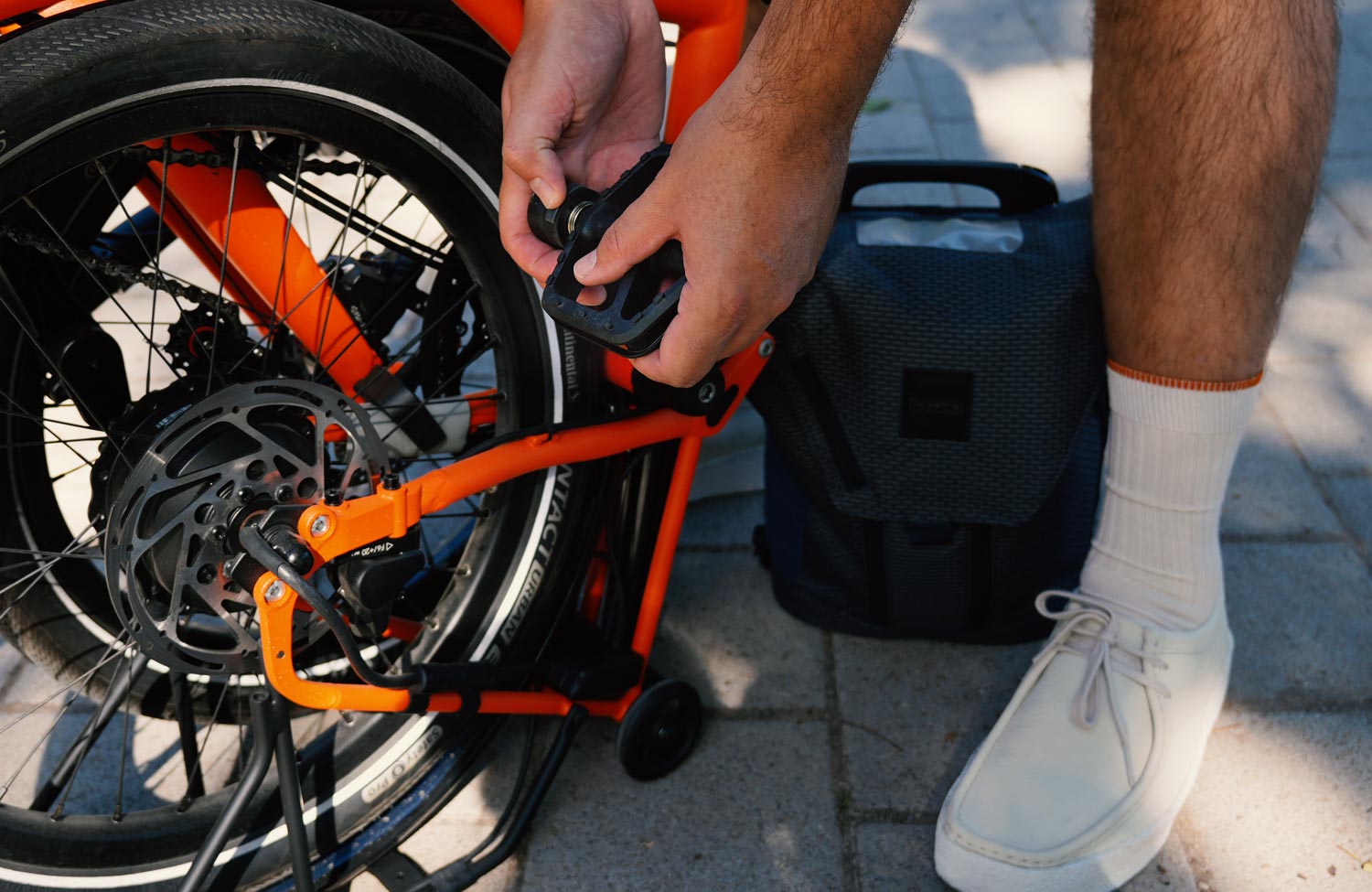 brompton electric g line test review faltrad pedal