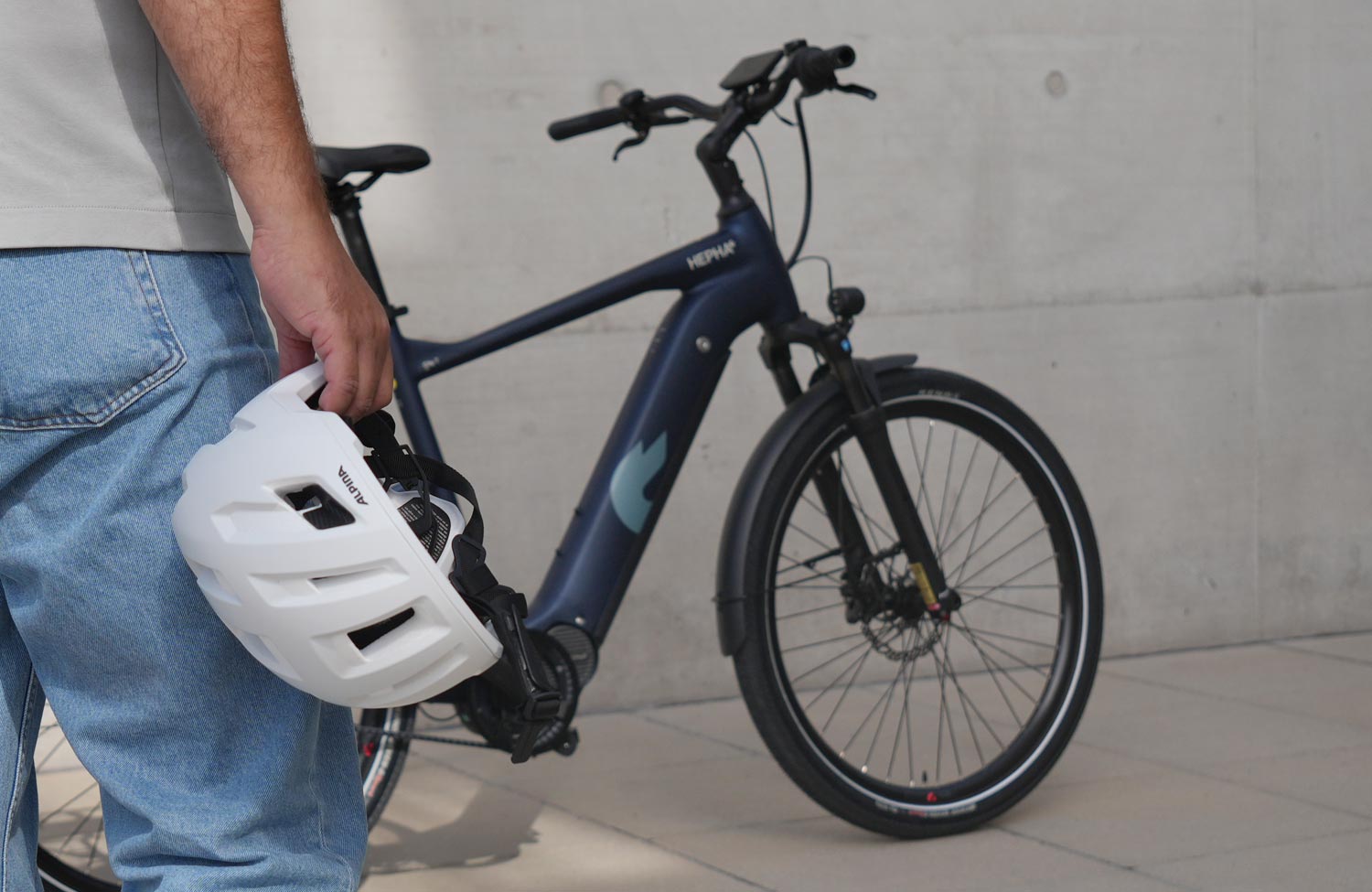 hepha city 7 test review urban e bike mood helm