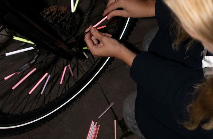 gofluo neon speichen reflektoren