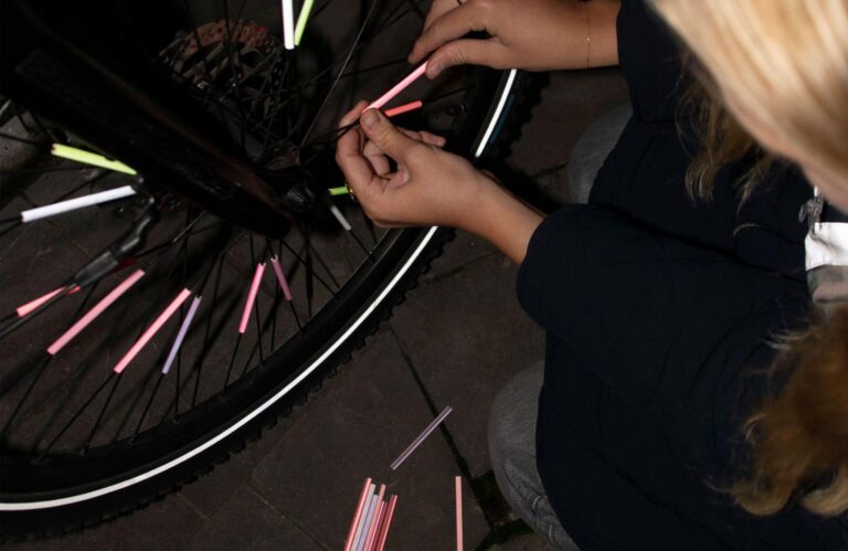 gofluo neon speichen reflektoren