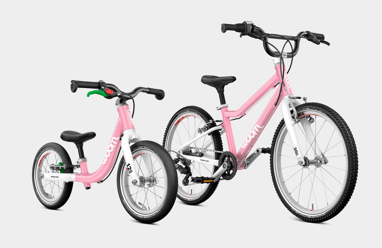 woom go powder pink kinderfahrrad laufrad