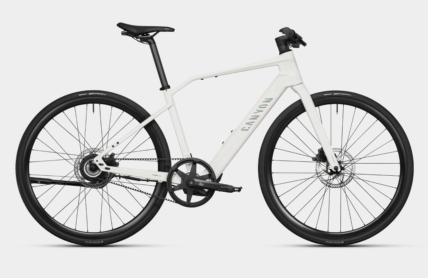 canyon roadlite on cf lightweight urban e bike bosch hub line pearl white