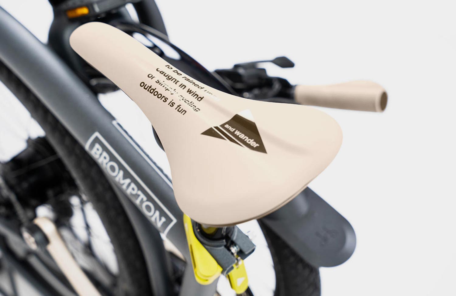 brompton x and wander limited edition g line saddle